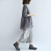 Sweet lace patchwork cotton knit sweaters gray pullover knit tops